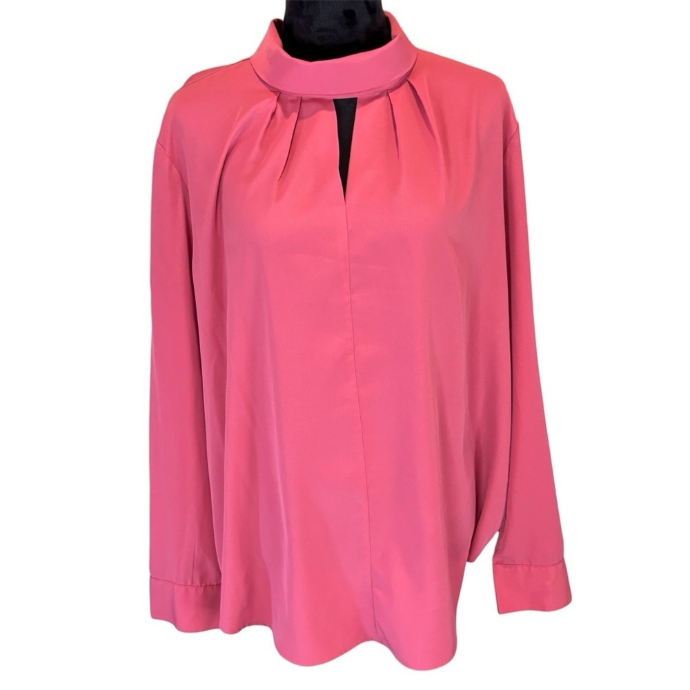 Ann Taylor Mock Neck Classic Careerwear Blouse Top, XL, Workwear Closet Staple